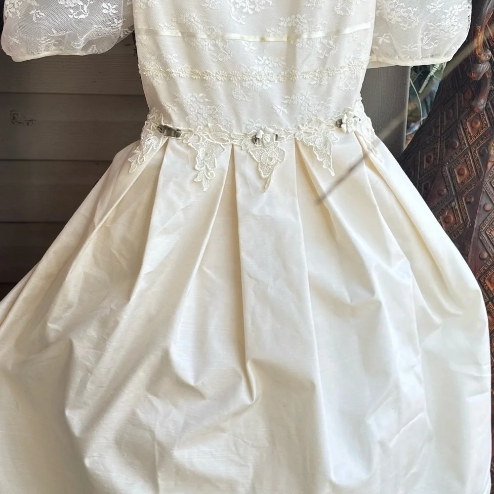 Vintage Bonnie Jean New York Girl's Wedding Flower Girl Bridesmaid Dress